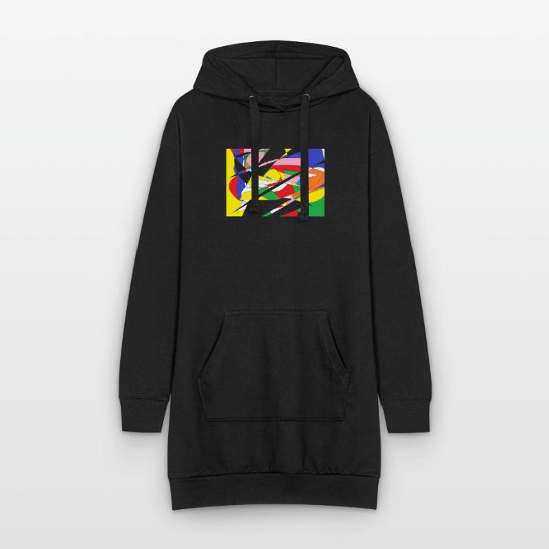 Pattern Hoodie Dress