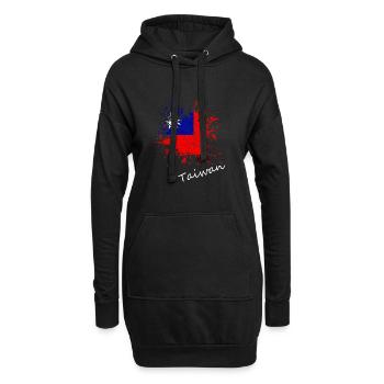 Taiwan - Hoodie-Kleid - Schwarz - Vorne
