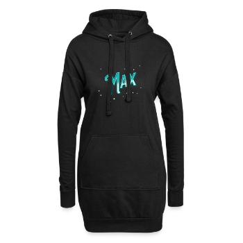 Nombre maximal de noms personnalisés - Sweat-shirt à capuche long Femme - noir - Devant