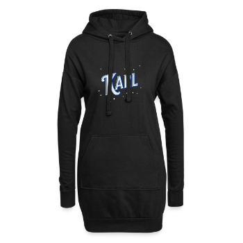 Karl Namen personalisiert - Hoodie-Kleid - Schwarz - Vorne