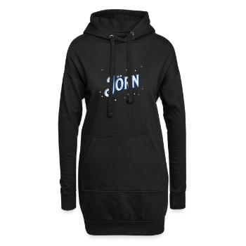 Jörn name personalized - Hoodie Dress - black - Front
