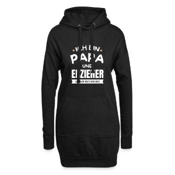 Ich bin Papa und Erzieher Lustig Vater Geschenk - Hoodie-Kleid - Schwarz - Vorne