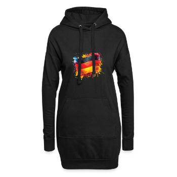 Fahne Deutschland Flagge für Sport Fan - Hoodie-Kleid - Schwarz - Vorne