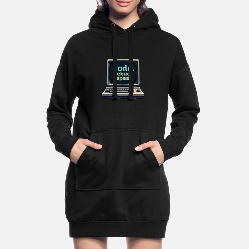 Code Debug Repeat - Software Engineer Hoodie-Kleid