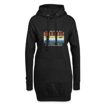 Comment jouer au Disc Golf ... Cadeau - Sweat-shirt à capuche long Femme - noir - Devant