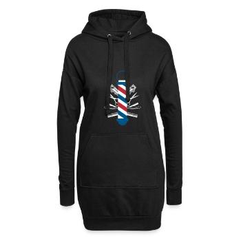 Barber Shirt Geschenk - Hoodie-Kleid - Schwarz - Vorne