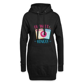 Oh Wait.. BINGO Shirt Geschenk - Hoodie-Kleid - Schwarz - Vorne