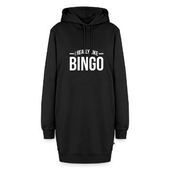 I Really Like Bingo Shirt Geschenk - Hoodie-Kleid - Schwarz - Vorne