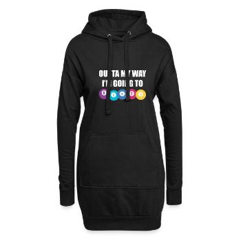 Outta My Way In Going To Bingo Shirt Cadeau - Sweat-shirt à capuche long Femme - noir - Devant