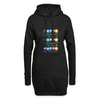Balls Bingo Shirt Ugly Sweatshirt Christmas Shirt - Hoodie-Kleid - Schwarz - Vorne