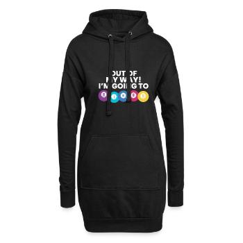 Hors de mon chemin! Dans le cadeau de chemise Going To Bingo - Sweat-shirt à capuche long Femme - noir - Devant