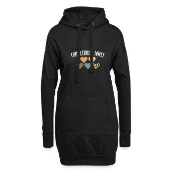 Infirmière correctionnelle Krankenschwester Chemise - Sweat-shirt à capuche long Femme - noir - Devant