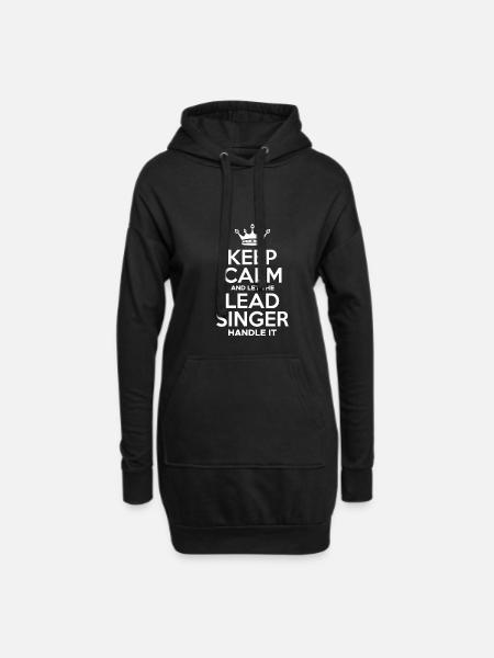 Keep Calm And Let The Lead Singer Handle It - Hoodie Dress - black