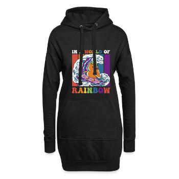 Cadeau de chemise LGBTQ+ Mois LGBT - Sweat-shirt à capuche long Femme - noir - Devant