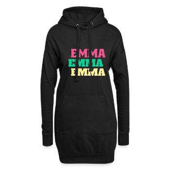 Emma Cadeaux d’anniversaire Emmachen Prénom - Sweat-shirt à capuche long Femme - noir - Devant