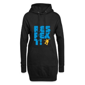 respekt skateboard - Hoodie-Kleid - Schwarz - Vorne