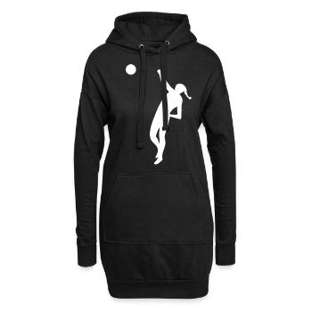 Faustball Faustballer Faustballspieler - Hoodie-Kleid - Schwarz - Vorne