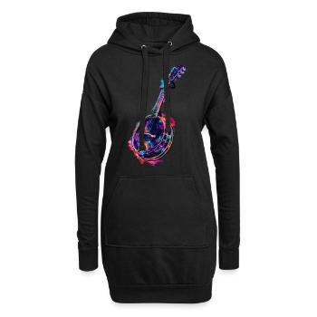 Banjo - Hoodie-Kleid - Schwarz - Vorne