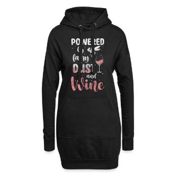 Fantaisie Rêve Princesse Fille - Sweat-shirt à capuche long Femme - noir - Devant