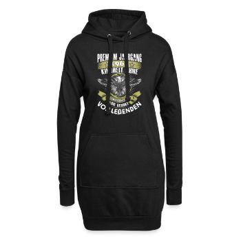 Jahrgang 1967 - Hoodie-Kleid - Schwarz - Vorne