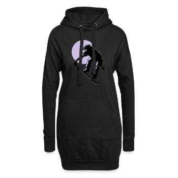 skater - Hoodie Dress - black - Front