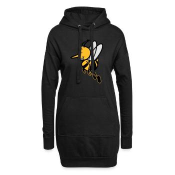 Biene fliegen süss - Hoodie-Kleid - Schwarz - Vorne