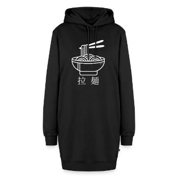 Ramen - Hoodie-Kleid - Schwarz - Vorne