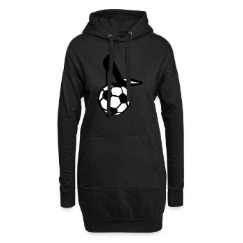 football chaussure talon aiguille femme - Sweat-shirt à capuche long Femme - noir - Devant