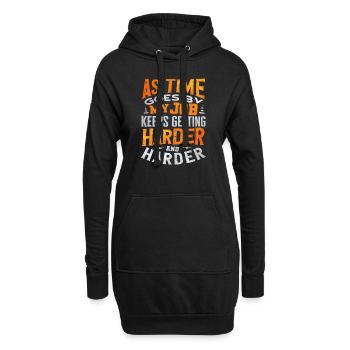 Concrete Finisher Concrete Mixer Construction Pun - Hoodie-Kleid - Schwarz - Vorne