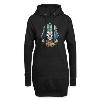 Pharao - Mumie - Ägypten - Hoodie-Kleid - Schwarz - Vorne