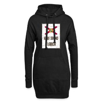 Drapeau de l’État de Floride de Hobe Sound - Sweat-shirt à capuche long Femme - noir - Devant