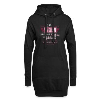 Ich bin Lehrerin - Hoodie-Kleid - Schwarz - Vorne