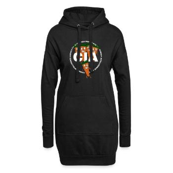 Agence de renseignement Carrot - Sweat-shirt à capuche long Femme - noir - Devant