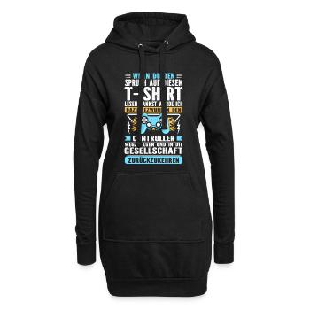 Si vous pouvez lire le dicton Jeux - Sweat-shirt à capuche long Femme - noir - Devant