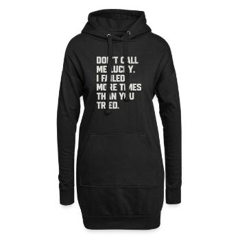 Citation humoristique pour confident - Sweat-shirt à capuche long Femme - noir - Devant