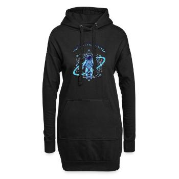 Unendlicher Geist - Hoodie-Kleid - Schwarz - Vorne