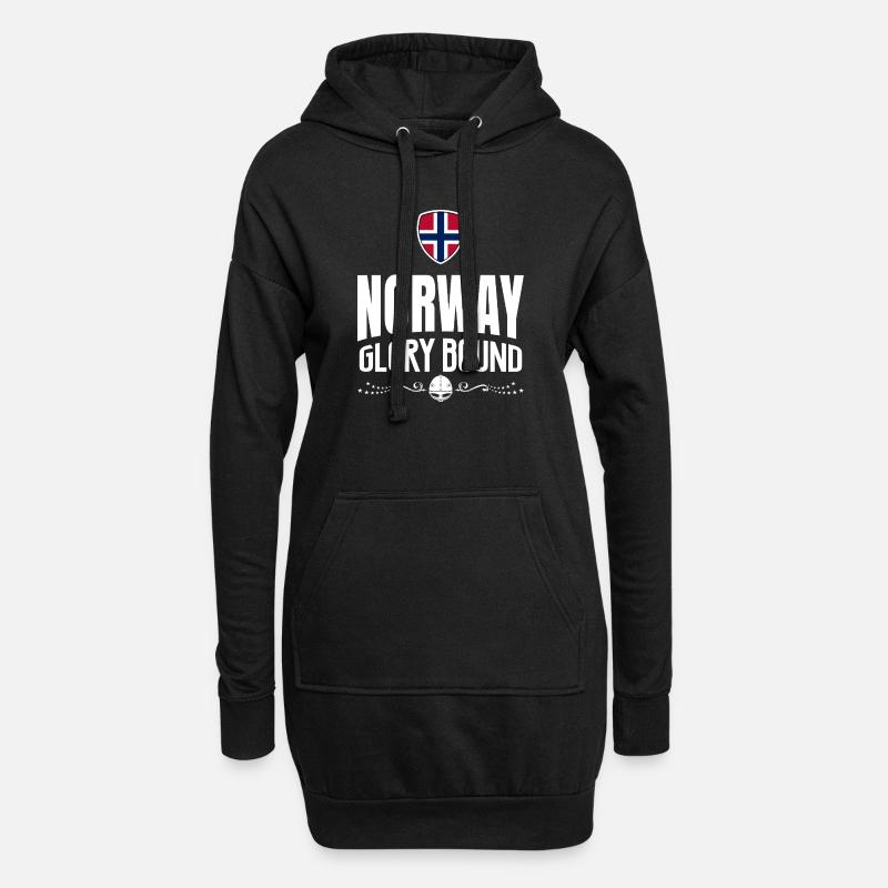 NORWEGEN-RUHM - Hoodie-Kleid - Schwarz