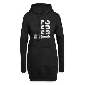 2001 Limited Edition– 25. Geburtstag 2001 - Hoodie-Kleid - Schwarz - Vorne