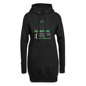 Gehirnverletzung Schlaganfall - Hoodie-Kleid - Schwarz - Vorne