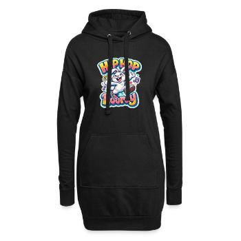 Hasenkinder - Hoodie-Kleid - Schwarz - Vorne