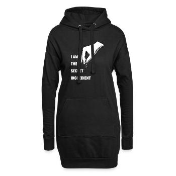 Chef drôle Chef Chef Boulanger Chef Cuisine Uniforme Moi - Sweat-shirt à capuche long Femme - noir - Devant