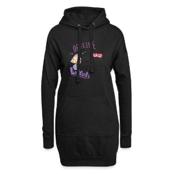 Hors ligne - Sweat-shirt à capuche long Femme - noir - Devant