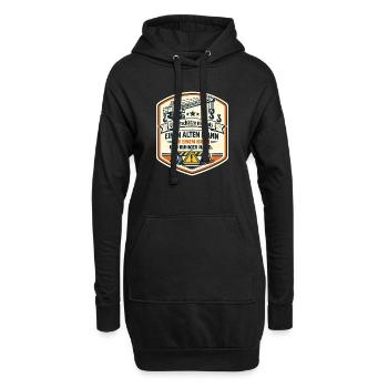Kranmeister Alter Mann Patch - Hoodie-Kleid - Schwarz - Vorne