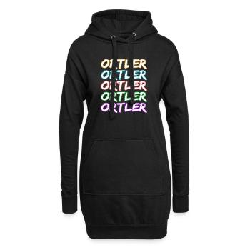Couleurs néon Ortler - Sweat-shirt à capuche long Femme - noir - Devant