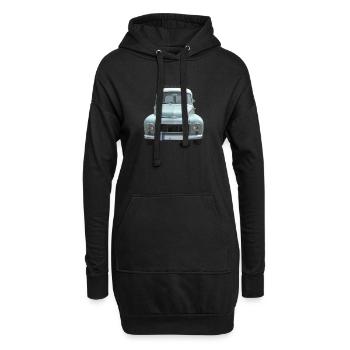 Buckelvolvo Oldtimer - Hoodie-Kleid - Schwarz - Vorne