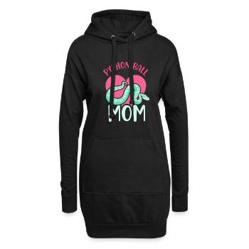 Python ball mom - Hoodie-Kleid - Schwarz - Vorne