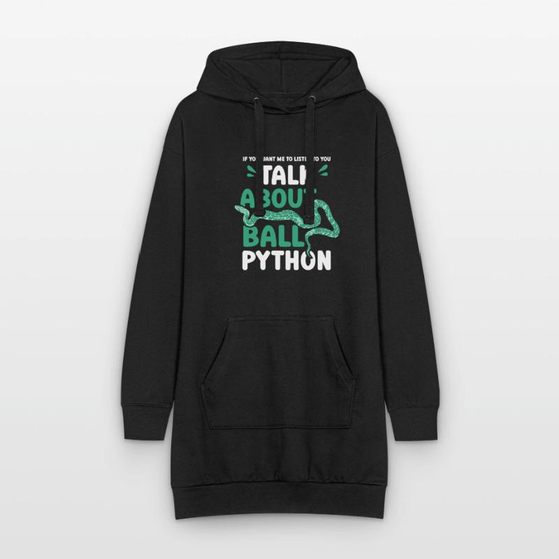 talk about ball python Hoodie-Kleid