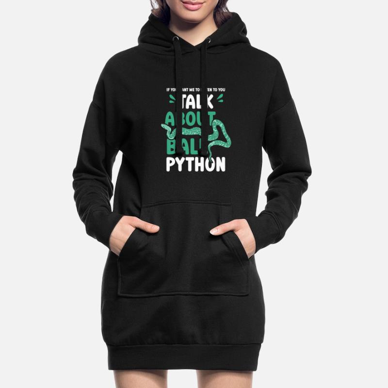 talk about ball python Hoodie-Kleid