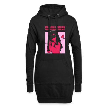 Anime und Mangas sind Okay - Hoodie-Kleid - Schwarz - Vorne
