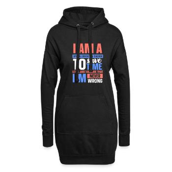 I am an special education teacher - Hoodie-Kleid - Schwarz - Vorne